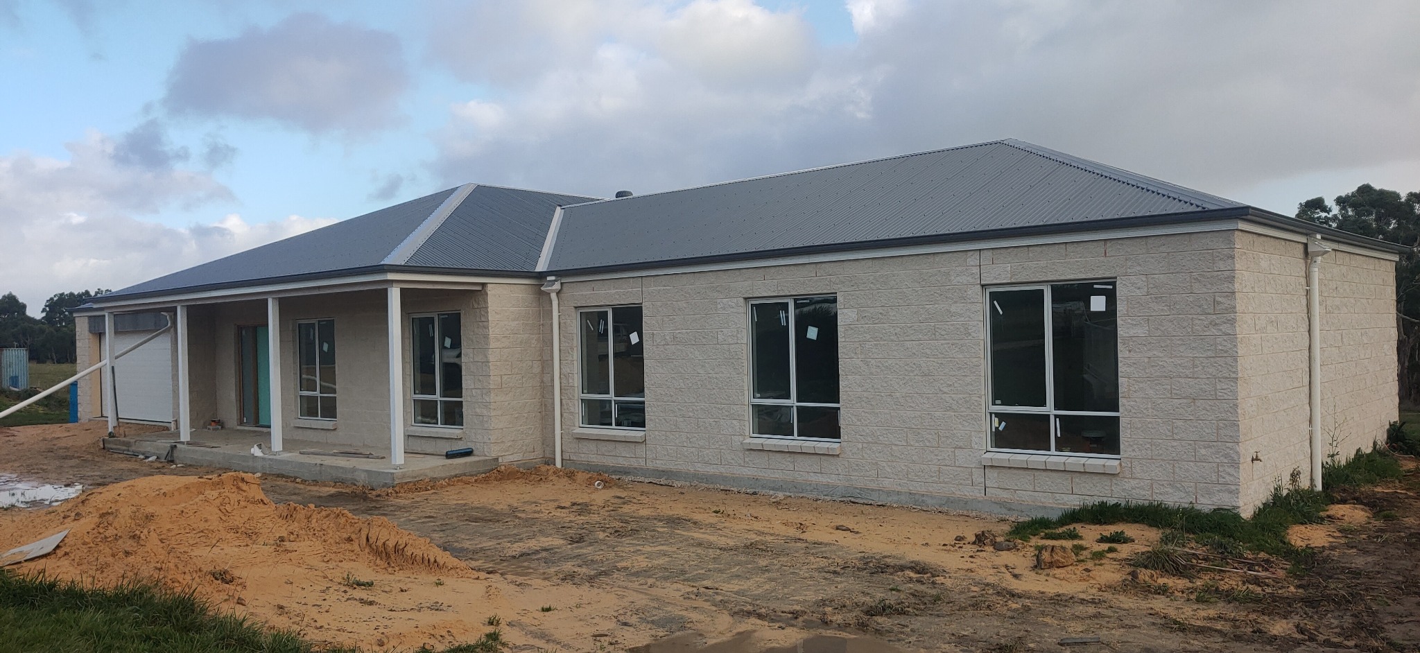 Completed masonry home by BK Bricklaying